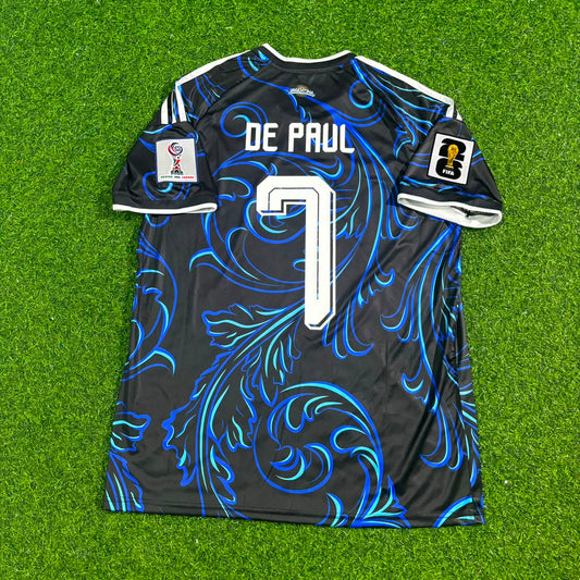 Rodrigo de Paul #7 Argentina 2026 World Cup New Season Football Jersey Kit