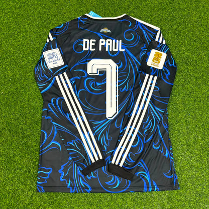 Rodrigo de Paul Argentina 2026 World Cup Long Sleeve Football Jersey