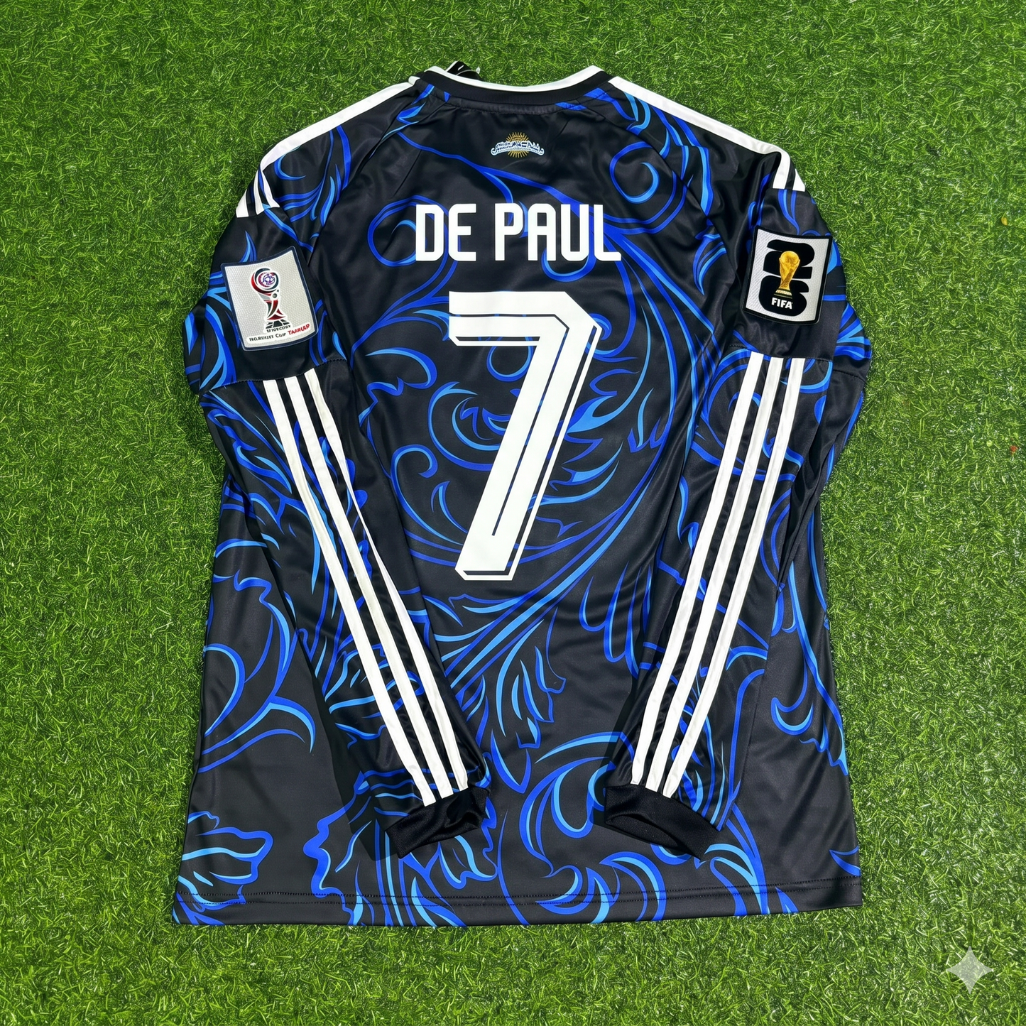 Rodrigo de Paul Argentina 2026 World Cup Long Sleeve Football Jersey