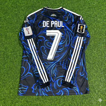 Rodrigo de Paul Argentina 2026 World Cup Long Sleeve Football Jersey