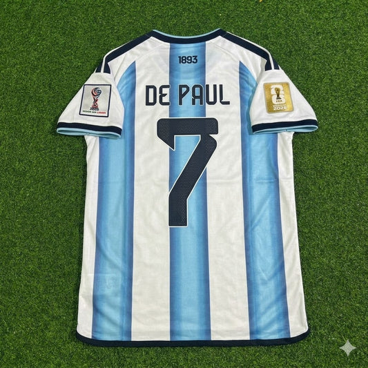 Rodrigo De Paul Argentina 2026 World Cup Football Jersey Kit
