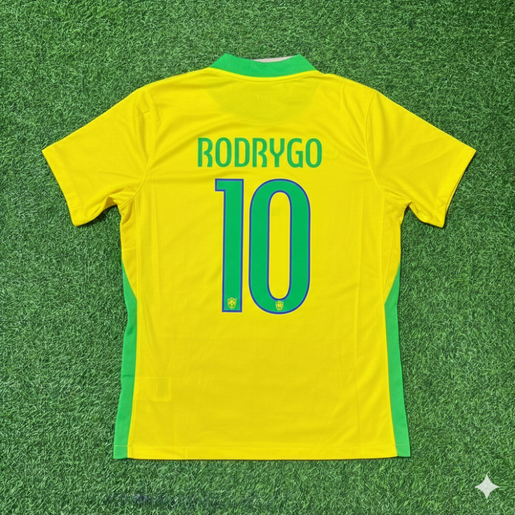 Rodrygo 10 Brazil 2026 World Cup New Season Football Jersey