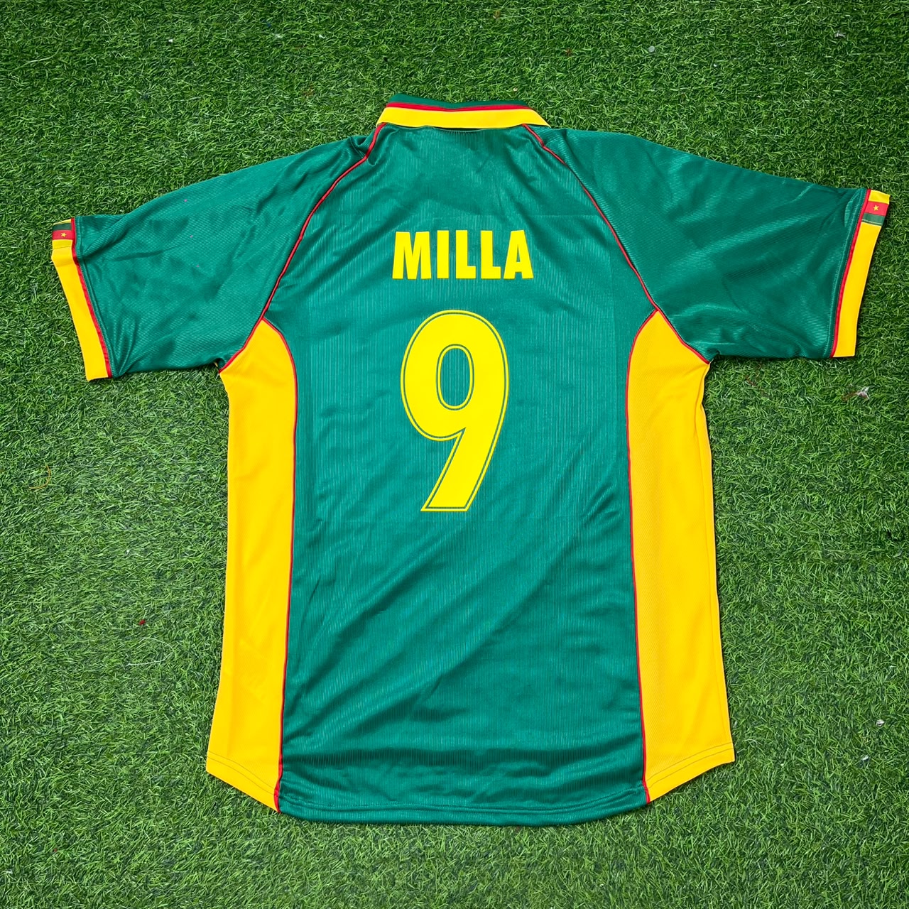 Roger Milla Cameroon Retro Football Jersey