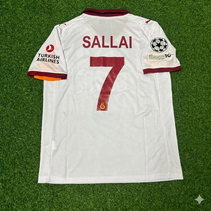 Roland Sallai #7 Galatasaray 2025-2026 Away Champions League Jersey Trikot