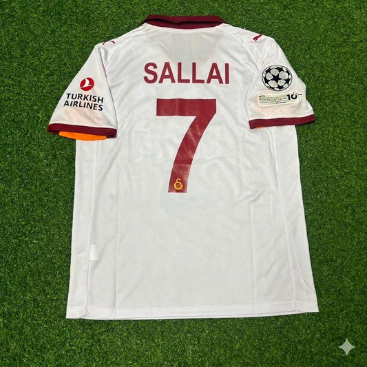 Roland Sallai #7 Galatasaray 2025-2026 Away Champions League Jersey Trikot