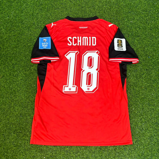 Romano Schmid #18 Austria 2026 World Cup Kit Jersey