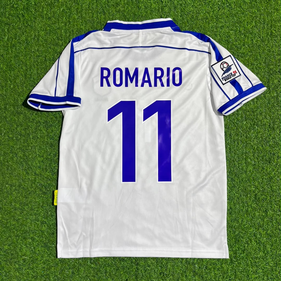 Romário #11 Brazil 1998 World Cup Retro Football Jersey