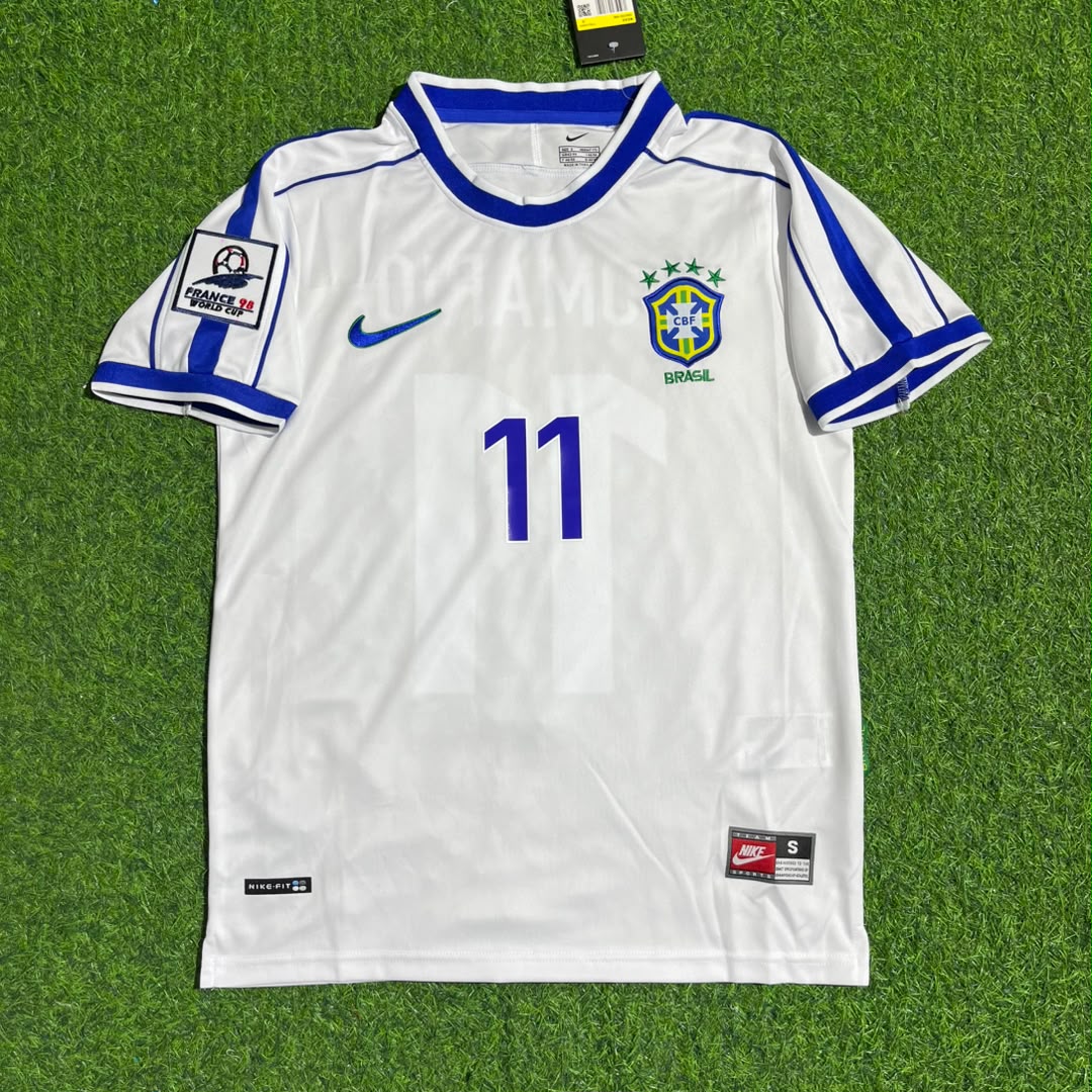 Romário #11 Brazil 1998 World Cup Retro Football Jersey