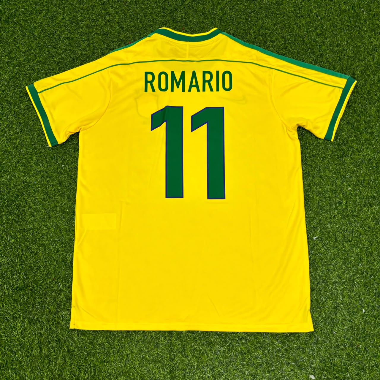 Romário #11 Brazil 1998 World Cup Retro Jersey Soccer Shirt