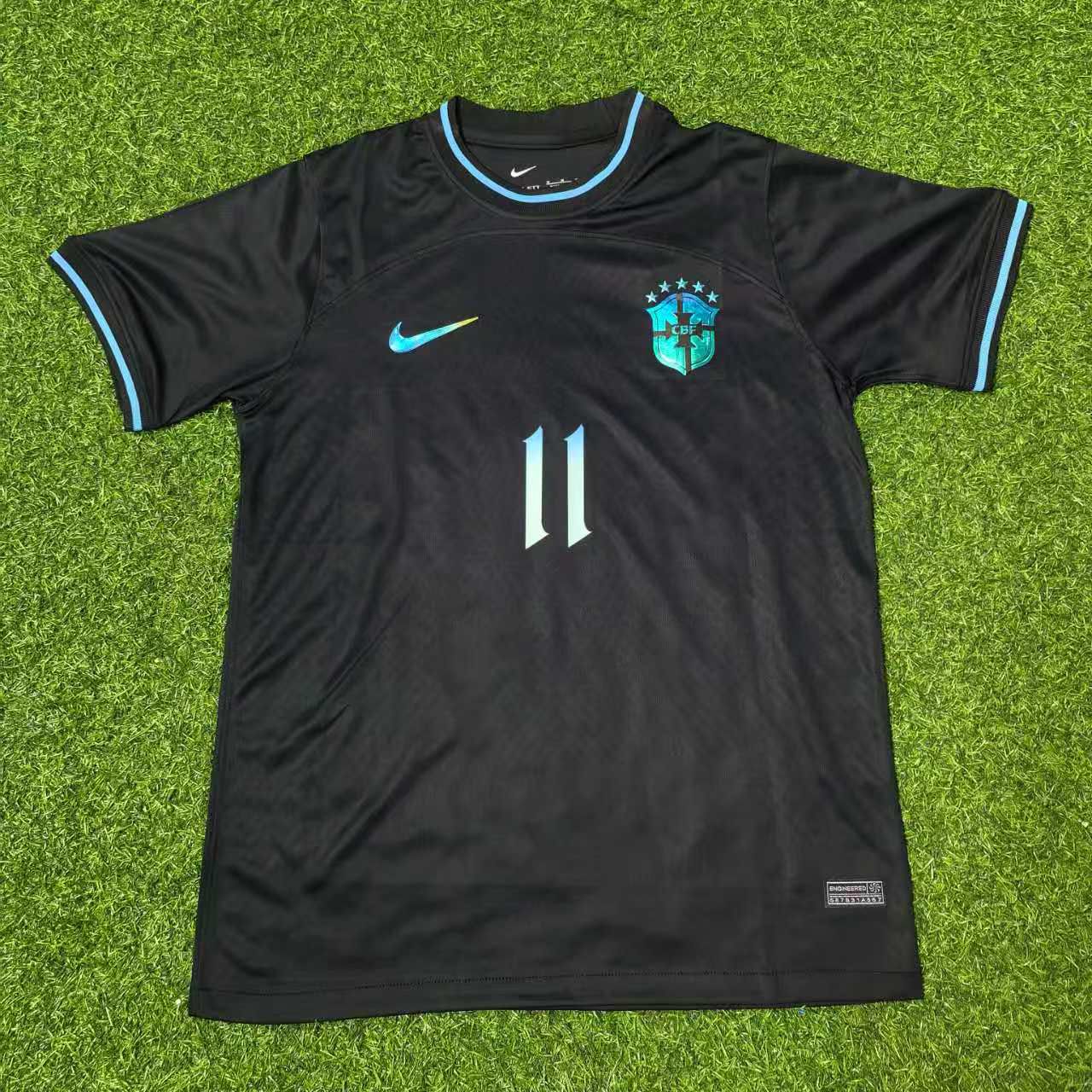 Romário Brazil Black Iconic Retro Football Jersey