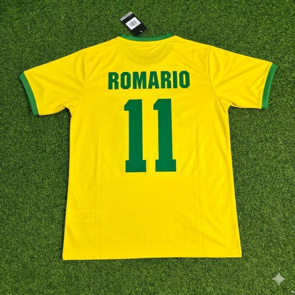 Romario Brazil Retro Home Football Jersey Trikot Maillot