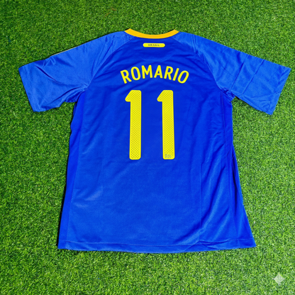 Romario Brazil 2010 World Cup Retro Blue Jersey Trikot