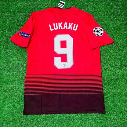 Romelu Lukaku #9 Manchester United 2018/2019 Season Home Red Retro Football Jersey