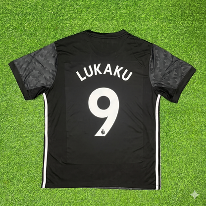 Romelu Lukaku Manchester United 2017-2018 Black Retro Football Jersey