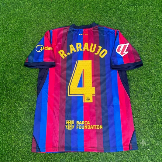 Ronald Araujo #4 Barcelona 2027 New Season Home Jersey Trikot Maillot Soccer Shirt