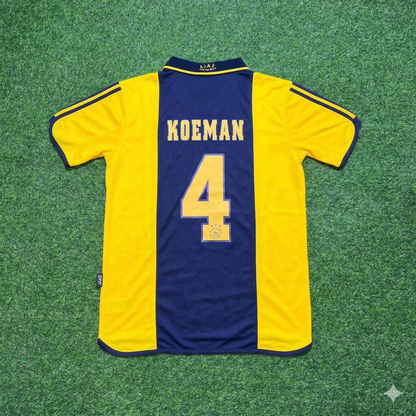 Ronald Koeman Ajax Retro Yellow Football Jersey