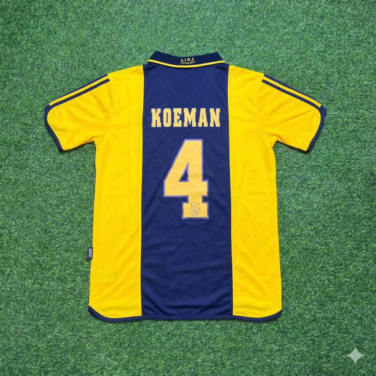 Ronald Koeman Ajax Retro Yellow Football Jersey