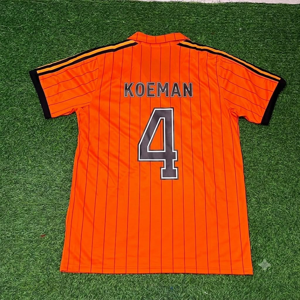 Ronald Koeman Netherlands Retro Home Football Jersey Trikot Maillot