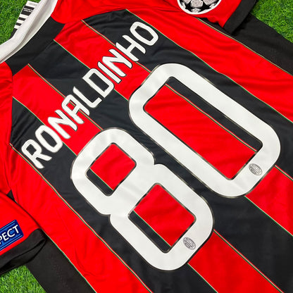 Ronaldinho – AC Milan Home Retro Kit Jersey – | Trikot | Maillot Soccer Shirt