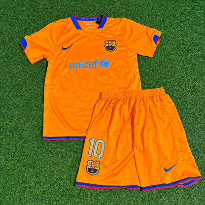 Ronaldinho Barcelona 2006-2007 Orange Kids Retro Football Jersey