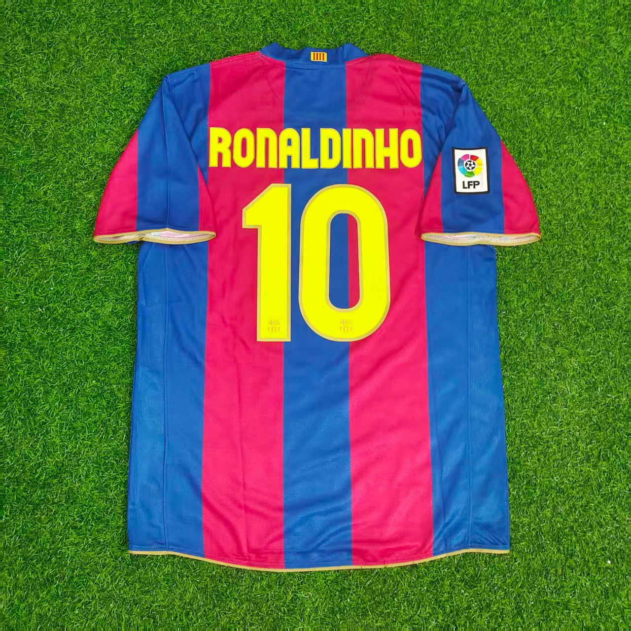 Ronaldinho Barcelona 2007 2008 Retro Jersey Maillot Trikot Maglia