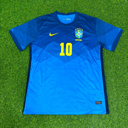 Ronaldinho Brazil Blue Football Jersey Trikot Maillot