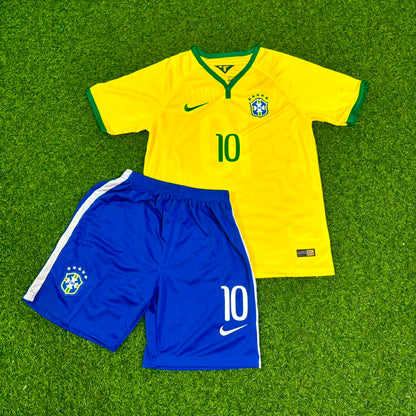 Ronaldinho Brasilien 2004–2006 Retro-Fußballtrikot für Kinder