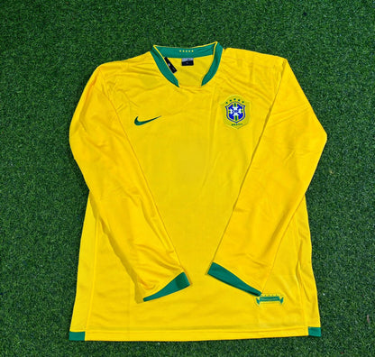 Pele #10 Brazil Long Sleeve Retro Football Jersey