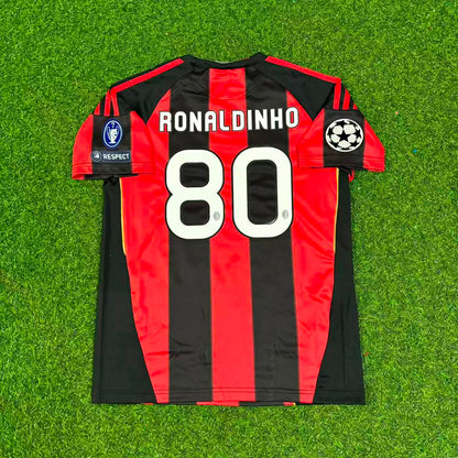 Ronaldinho Gaucho 10 - Milan 2010/2011 Home Kids Retro Jersey Trikot