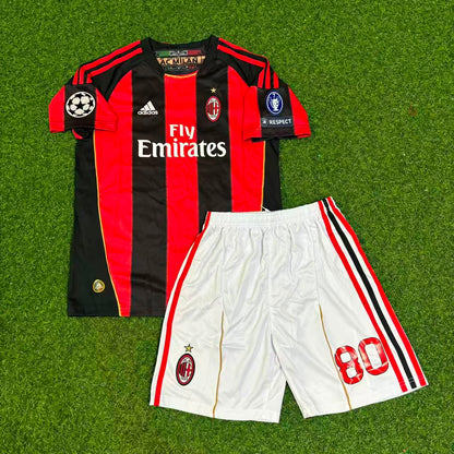 Ronaldinho Gaucho 10 - Milan 2010/2011 Home Kids Retro Jersey Trikot
