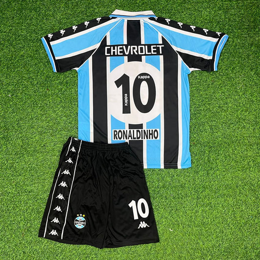 Ronaldinho Gaucho Gremio 2000 Kids Retro Football Jersey