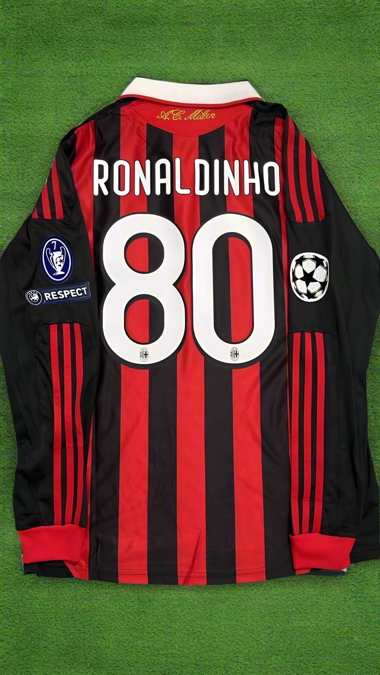 Ronaldinho 10/11 SEASON AC Milan Retro Jersey Maillot Trikot Maglia