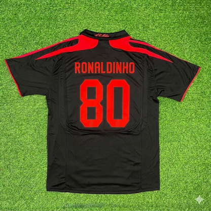 Ronaldinho AC Milan Black Retro Third Football Jersey