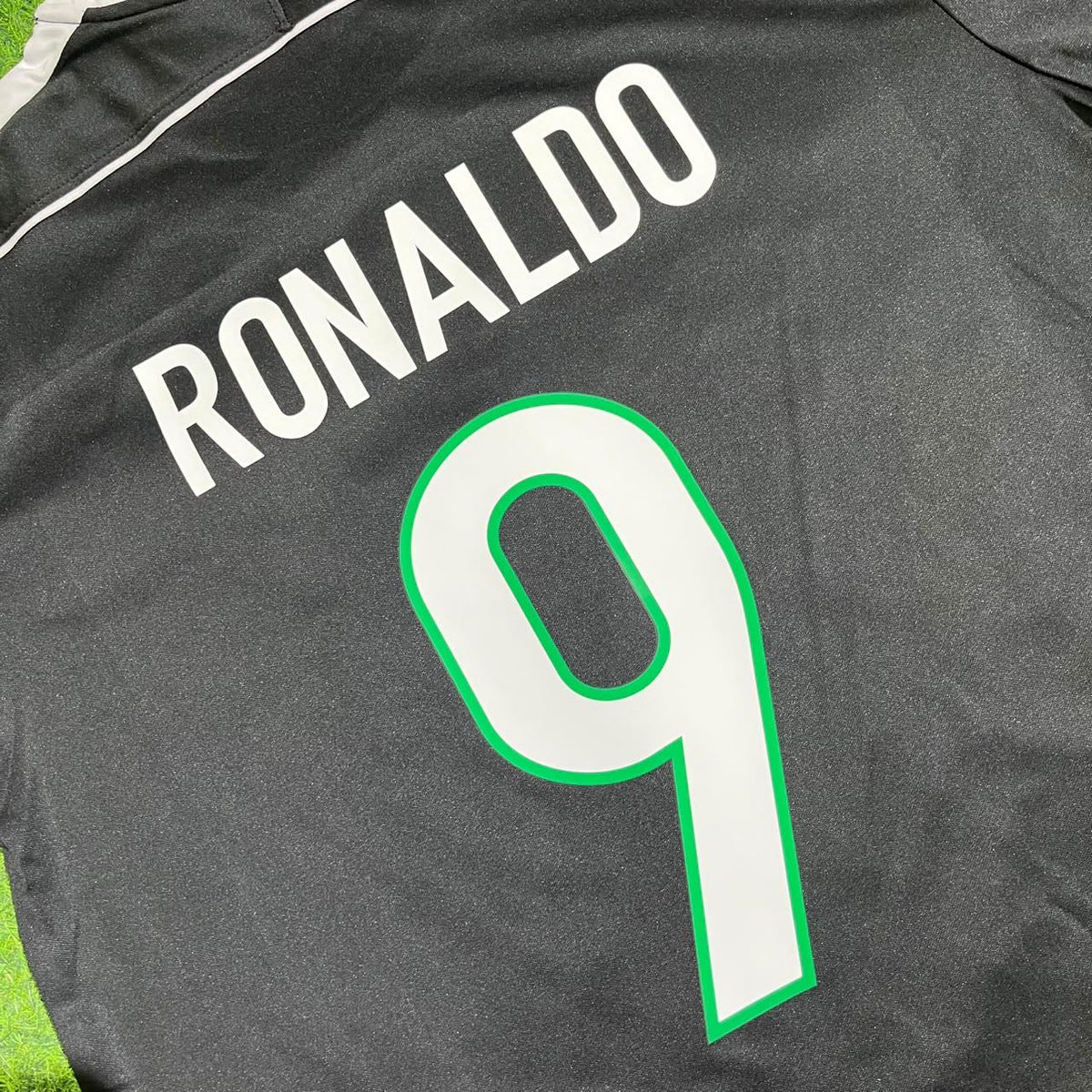 Ronaldo Nazario Brazil Black Retro Football Jersey Kit