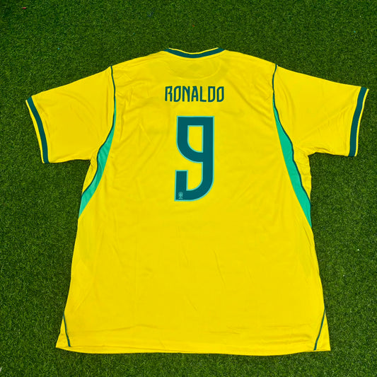 Ronaldo Nazario Brazil Commemorative Special Retro Football Jersey Kit