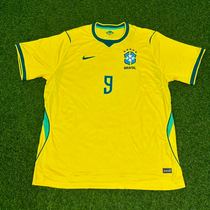 Maillot de Football Rétro Commémoratif Spécial Brésil Ronaldo Nazario