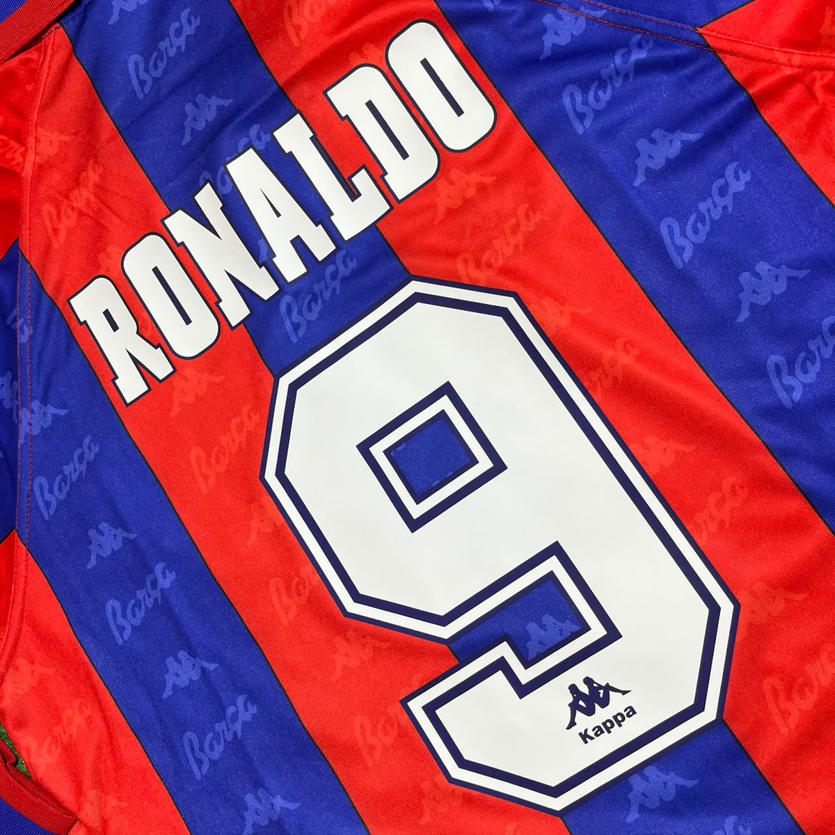 Ronaldo Nazario Barcelona 1996 1997 Retro Burgundy Long Sleeve Jersey Soccer Shirt
