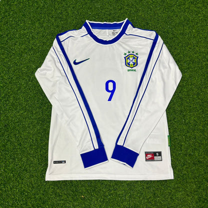 Ronaldo Nazário Brazil 1998 World Cup Long Sleeve Retro Football Jersey