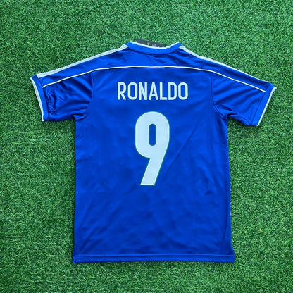 Ronaldo Nazario El Fenomeno Brazil 1998 World Cup Retro Jersey Trikot