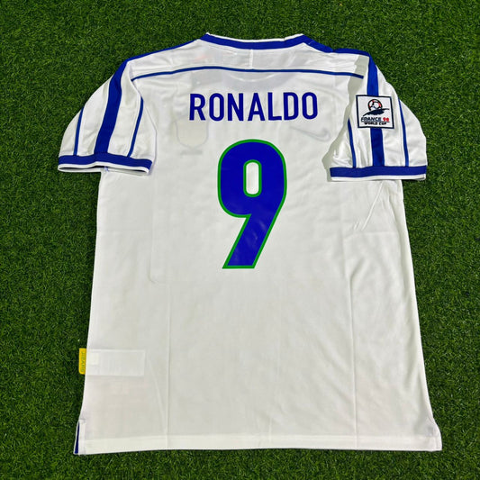 Ronaldo Nazario Brazil 1998 World Cup Retro Football Jersey