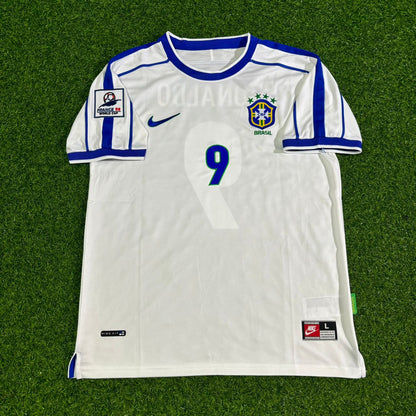 Ronaldo Nazario Brazil 1998 World Cup Retro Football Jersey
