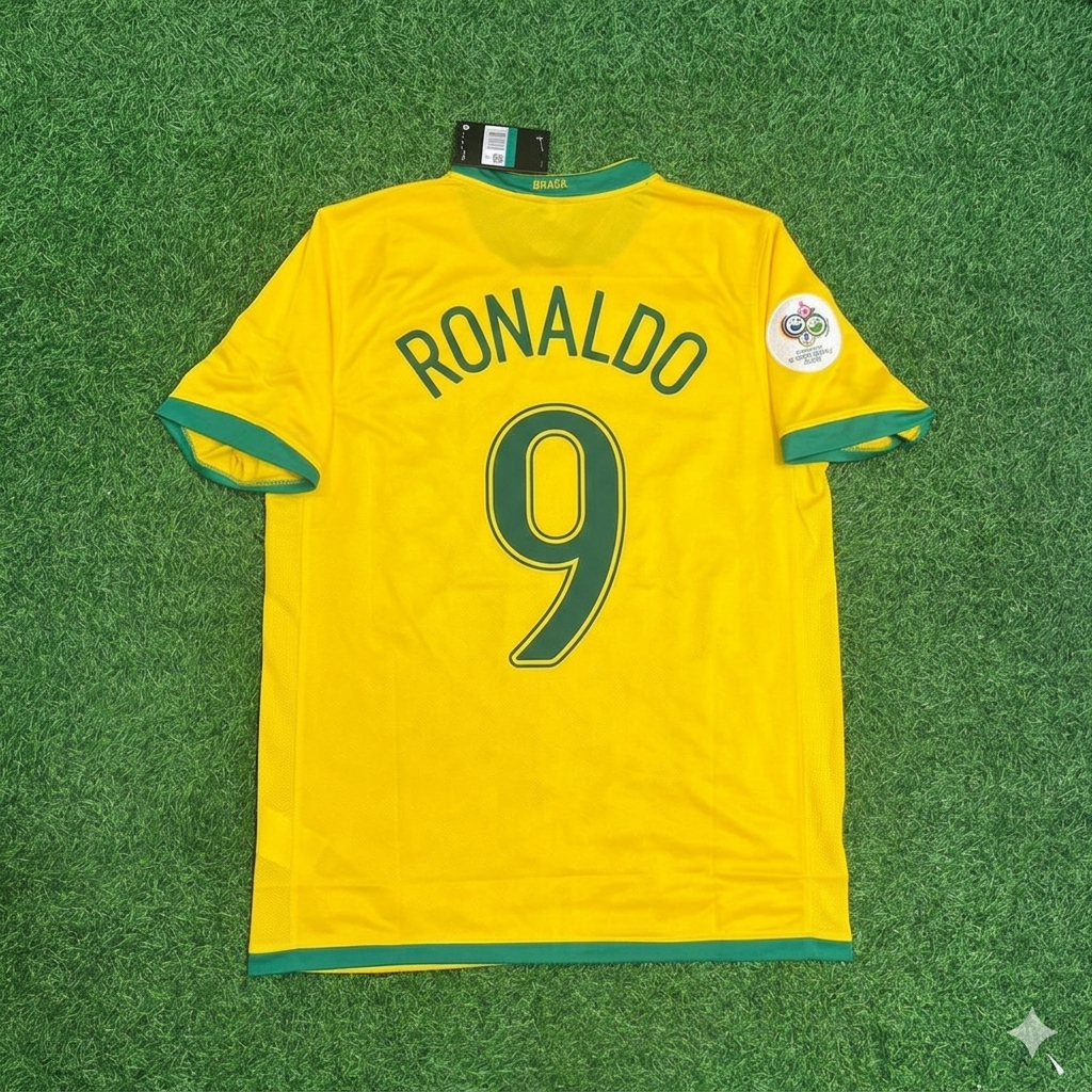 Ronaldo Nazario #9 Brazil 2006 World Cup Jersey Trikot