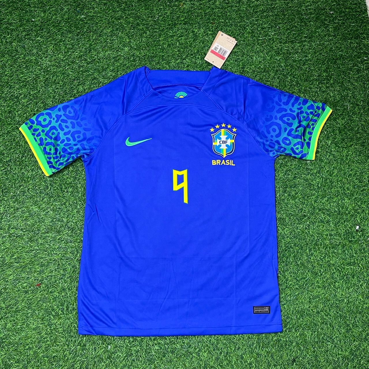 Ronaldo Nazário Brazil Blue Retro Football Jersey