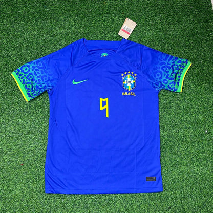 Ronaldo Nazário Brazil Blue Retro Football Jersey