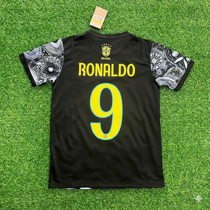 Ronaldo Nazario Brazil Iconic Retro Football Jersey Trikot Maglia Soccer Shirt