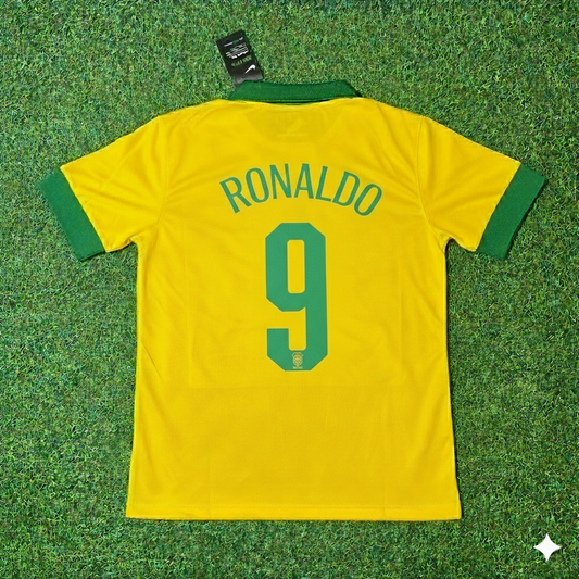 Ronaldo Nazario Brazil Retro Football Jersey Kit