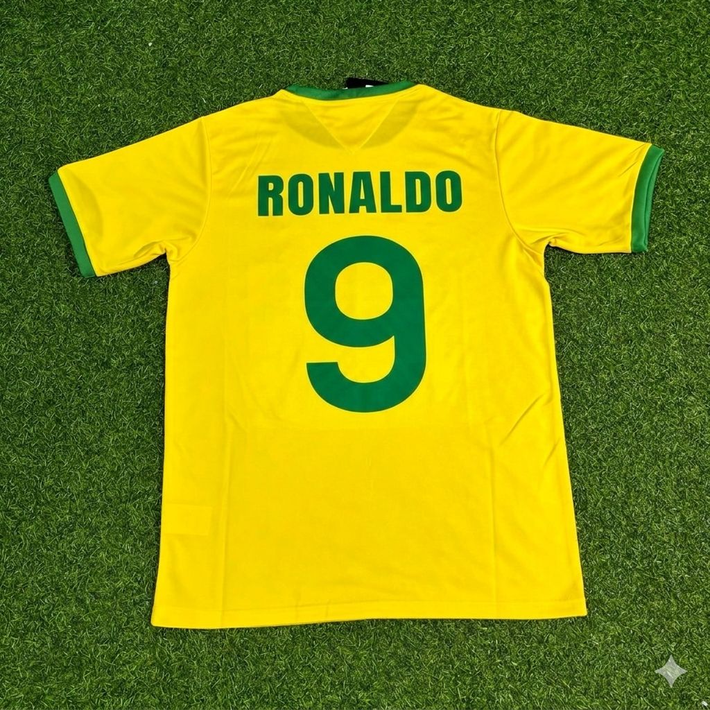 Ronaldo Nazario Brasilien Retro Heimtrikot