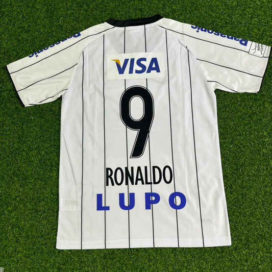 Ronaldo Nazario Corinthians 2009 White Retro Football Jersey