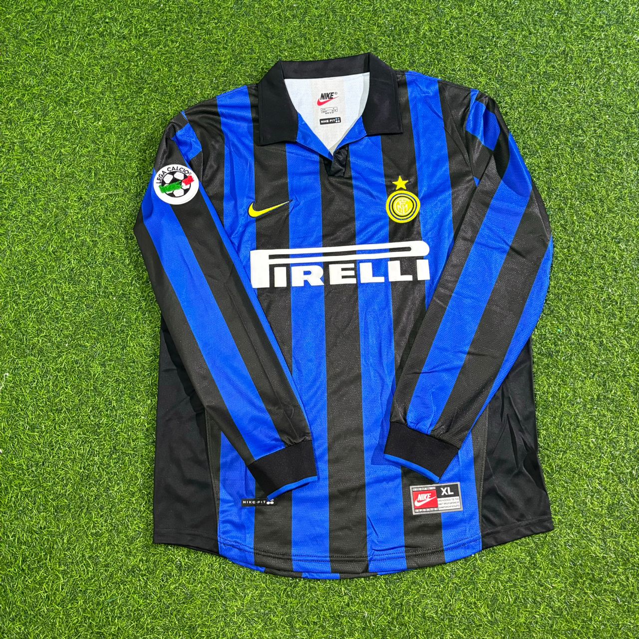 Ronaldo El Fenomeno R9 - Inter 1998 1999 Retro Jersey Trikot Maillot Maglia Soccer Shirt