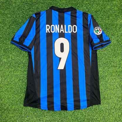 Ronaldo Nazario El Fenomeno R9 - Maillot rétro Inter Trikot Maillot Maglia Maillot de football